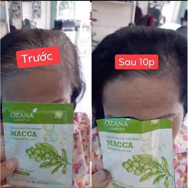 Dầu gội đen tóc thảo dược dành cho tóc bạc, tóc bạc sớm OZANA (Chính Hãng 100%)