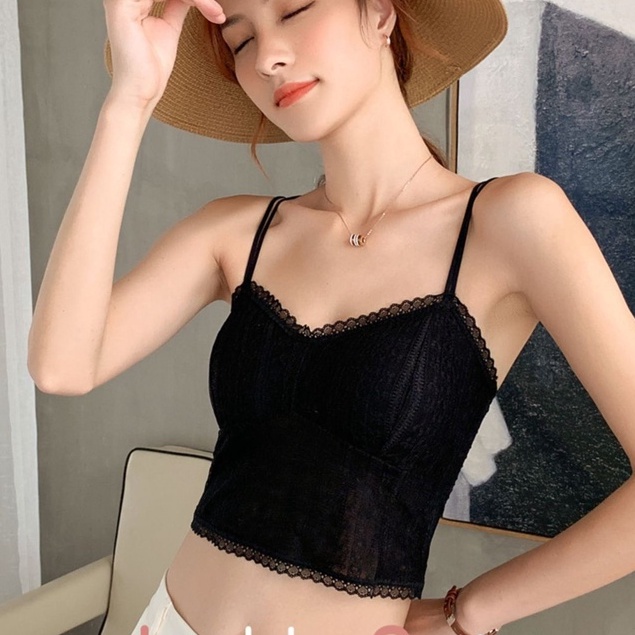 Áo bra Nữ ren tôn vòng một sexy quyến rũ thiết kế 2 dây thoáng mát MÃ Bra 2031