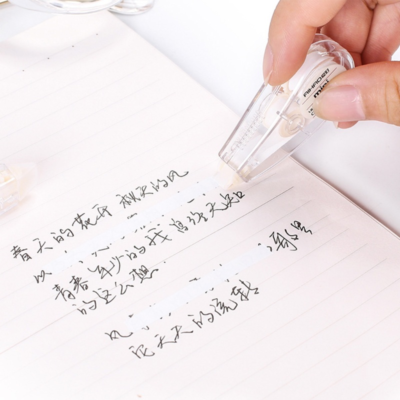 Bộ 2 Bút Xóa Kéo Mini Màu Trắng Dễ Thương Tiện Dụng Cho Văn Phòng / Trường Học