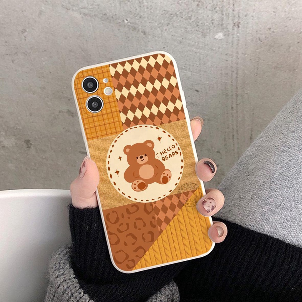 Ốp iPhone viền vuông cute dễ thương T23