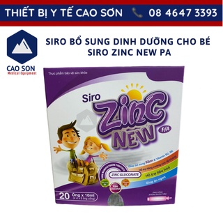Siro bổ sung dinh dưỡng cho bé - Siro Zinc New PA