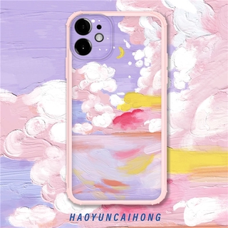 Vỏ điện thoại di động Apple 11 sơn dầu bầu trời đầy sao iPhone6 ​​6s 8plus / x / xs / 12proMAX soft 7p / 8 XR