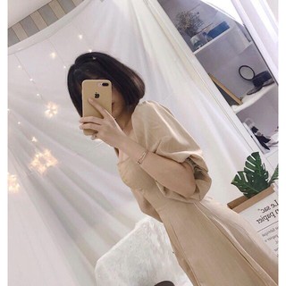☀️Đầm Cổ Vuông Tay Phồng