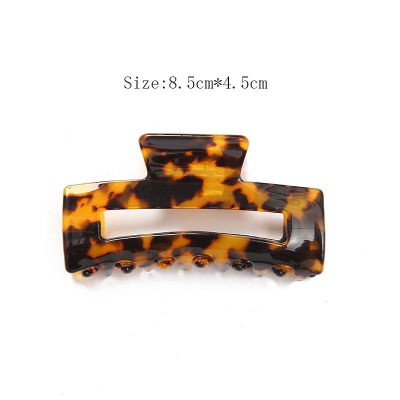 1 Kẹp Càng Cua Họa Tiết Da Báo Vintage Cho Nữ