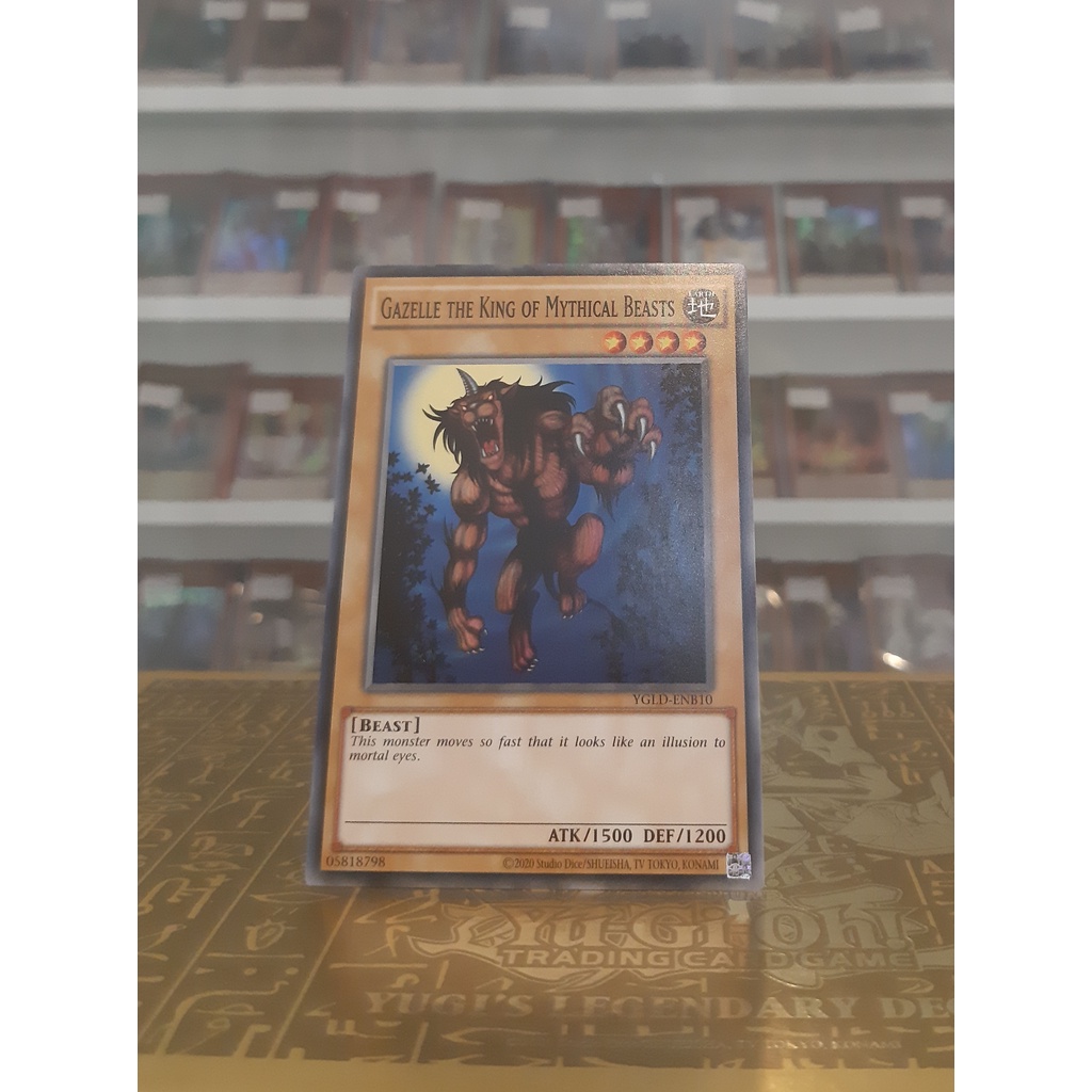 Thẻ Bài YugiOh! Mã YGLD-ENB10 - Gazelle the King of Mythical Beasts - Common - Unlimited