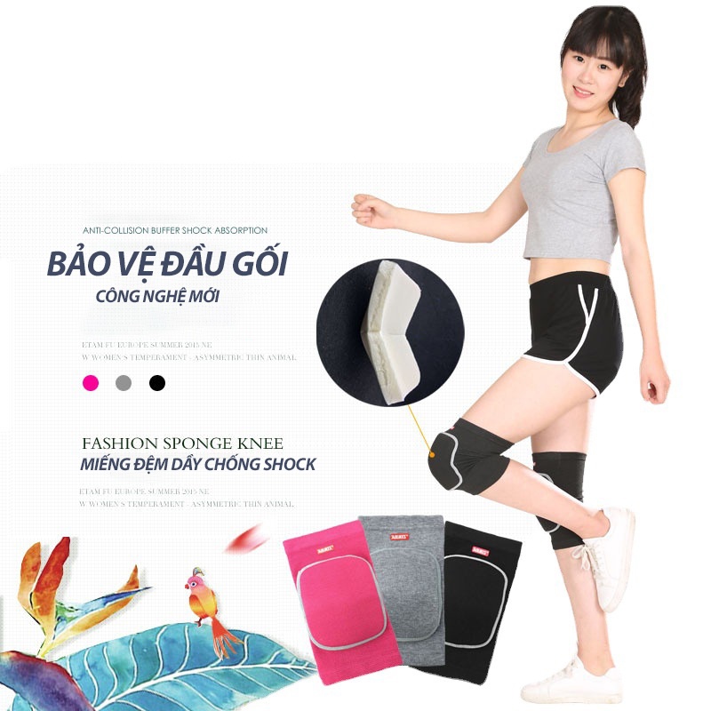 Bó gối thể thao bảo vệ đầu gối tập Gym Yoga Aolikes có đệm cao cấp Gym 34 A-0210