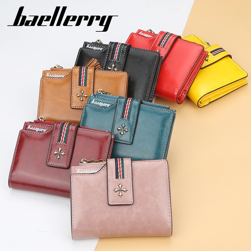 Ví Da Ngắn Baellerry Thời Trang Cho Nữ