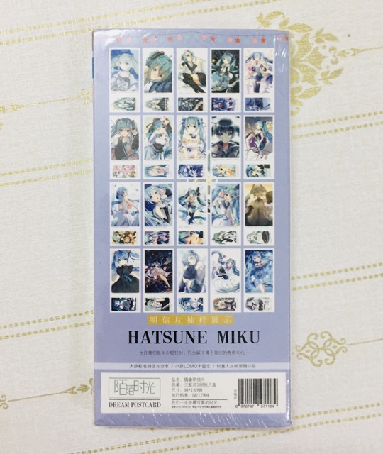 Bộ 188 ảnh postcard hatsune miku , postcard anime miku