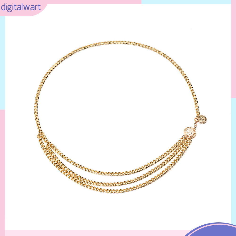 Thắt Lưng Dây Xích Nhiều Lớp Thời Trang Cho Nữ