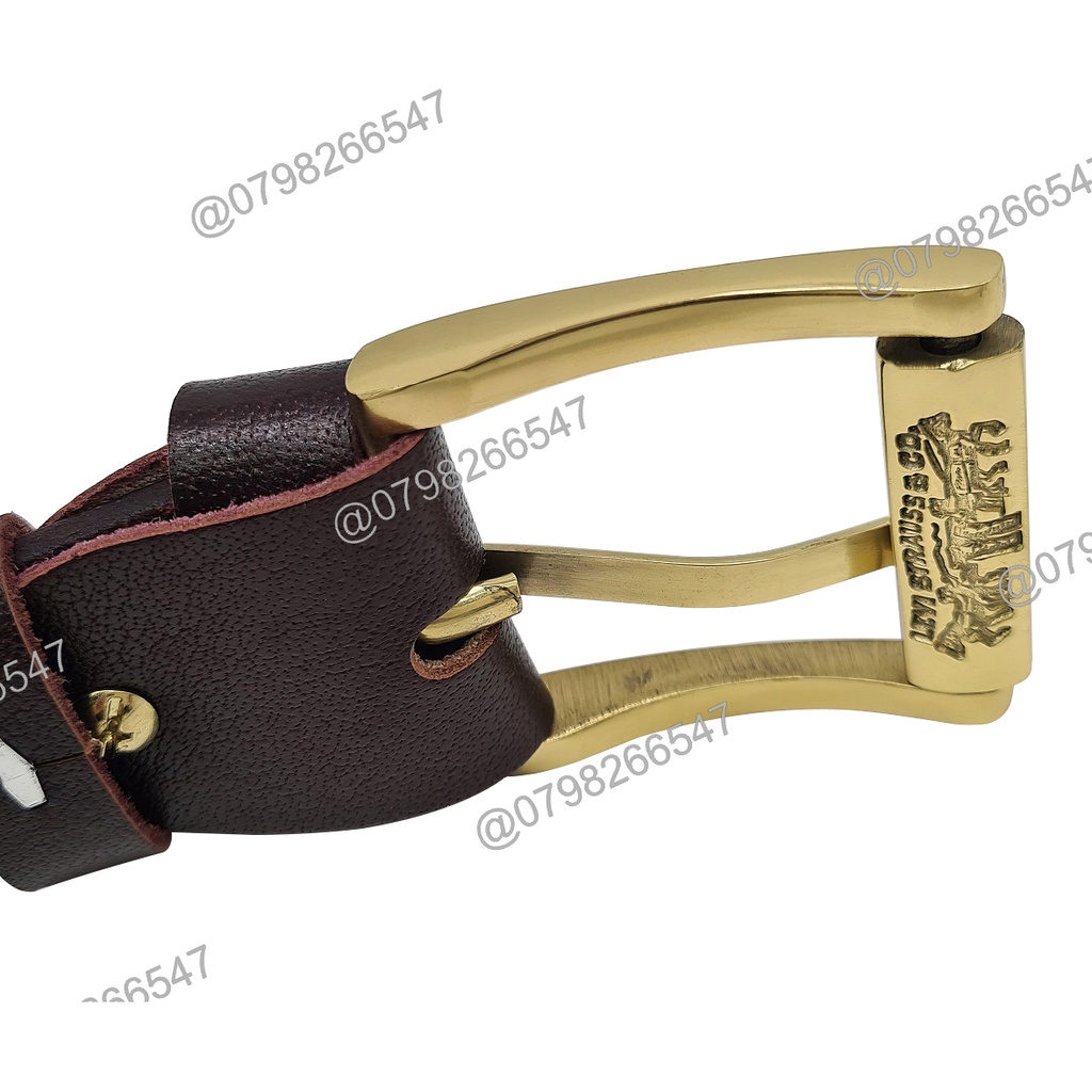 Thắt lưng nam da bò cao cấp DHM-321 | Khoá kim đầu đồng nguyên khối xoay y 360 | Bảo hành 12 tháng