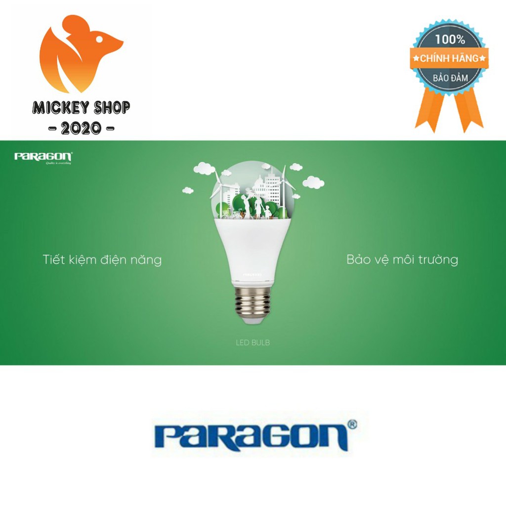 Bóng Đèn LED Bulb Paragon PBCB 5W/ 7W/ 9W/ 11W/ 13W Ánh Sáng Vàng/ Trung Tính/ Trắng - Hàng Chính Hãng