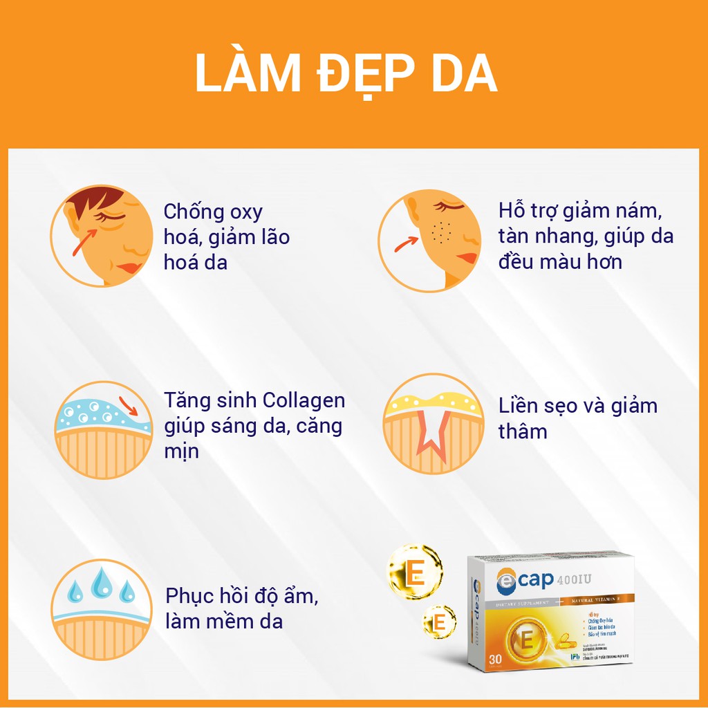 [Combo] Vitamin E kết hợp Vitamin C Tăng Sức Đề Kháng - Chăm Sóc Da Toàn Diện - Tặng Mặt Nạ Hàn Quốc | BigBuy360 - bigbuy360.vn