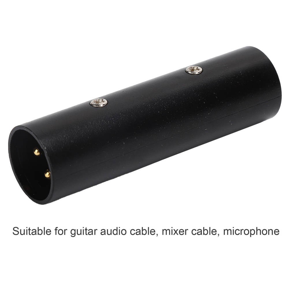 [READY STOCK] XLR Male to Plug Coupler Audio Adapter Replacement for Microphone Guitar Cables