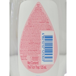 Nước Hoa Em Bé Johnson Baby 125ml