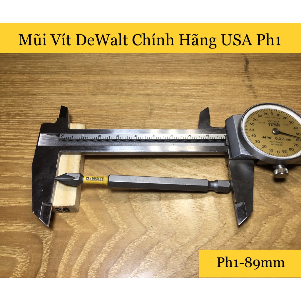 Mũi Vít DeWalt Chính Hãng Ph1 89mm Chống Ăn Mòn Cao Chuyên Dùng Cho Khoan Bắn Vít