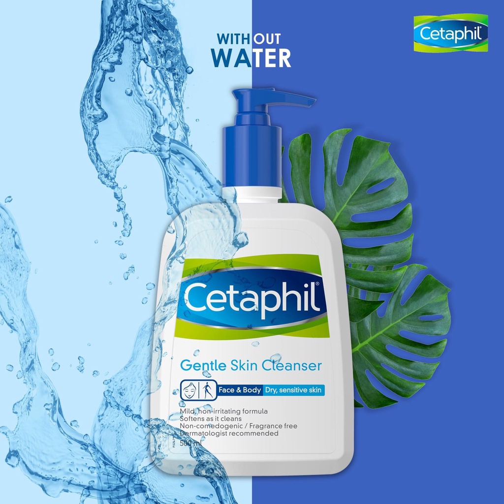 Sữa rửa mặt dịu nhẹ Cetaphil Gentle Skin Cleanser phù hợp với mọi loại da