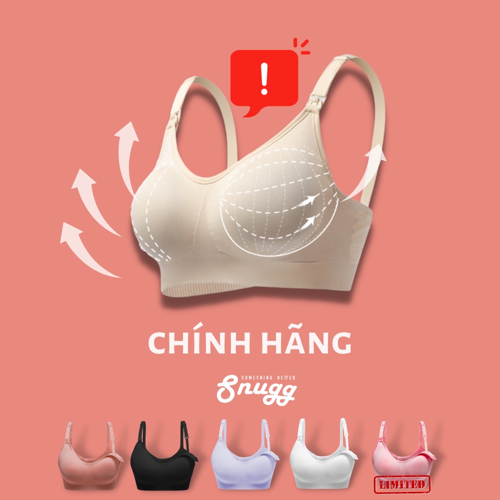 [Hàng đặt trước] Áo ngực bầu và sau sinh spandex plus- Snugg SNU1955
