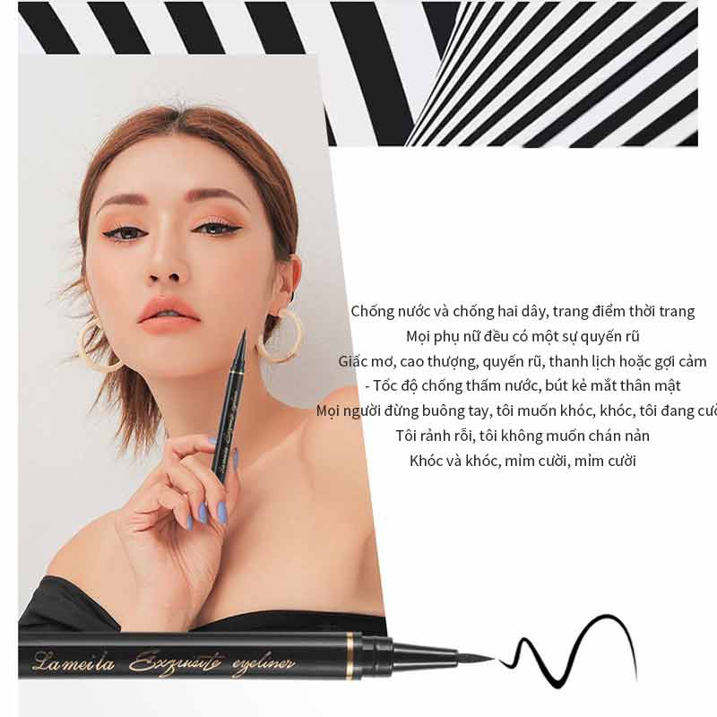 Bút Kẻ Mắt Màu Đen Kháng Nước Lâu Trôi Và Chống Mồ Hôi | BigBuy360 - bigbuy360.vn