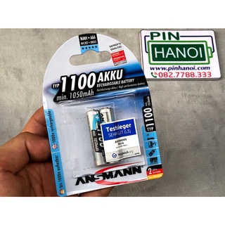 Vỉ 2 pin sạc ansmann pin đũa nimh hr03 aaa 1100mah bl2 5035222