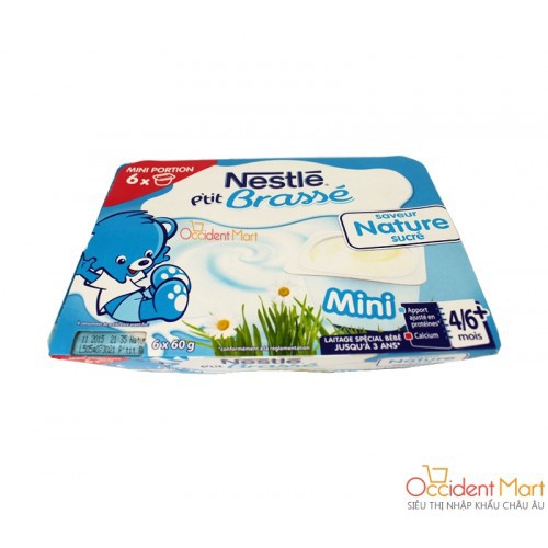 Sữa chua Nestle vị tự nhiên 6x60g - Từ 4 đến 6 tháng tuổi date 11.2019