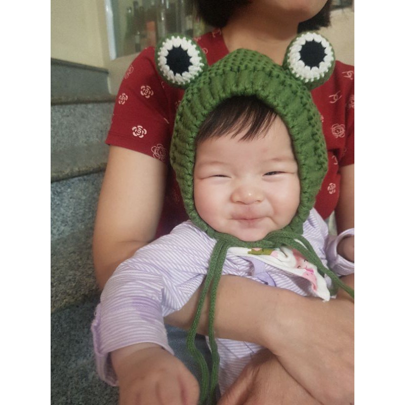 mũ len ếch