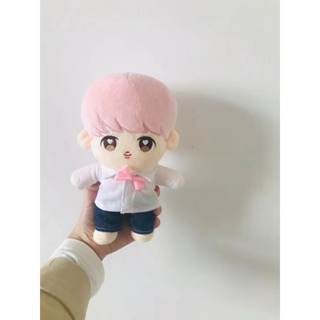 (20cm) Doll jimin tóc hồng 2 mẫu phụ kiện dành cho doll nhóm nhạc idol, anime chibi