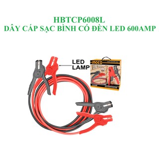Hbtcp6008l dây cáp sạc bình có đèn led 600amp