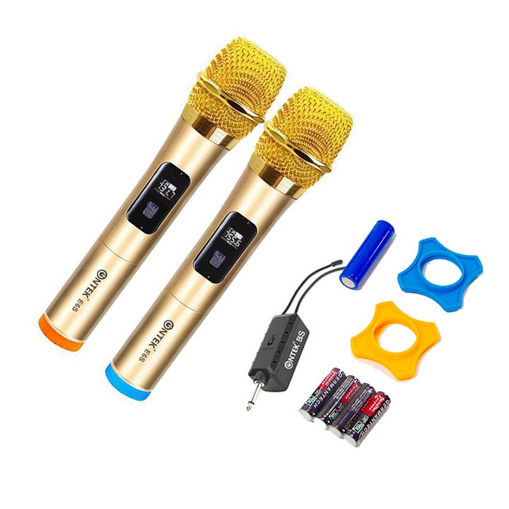 MICRO KHÔNG DÂY KARAOKE ONTEKCO E6S/ E6 - Chuyên Dụng cho Loa kéo, Amply - BH 12 tháng chính hãng