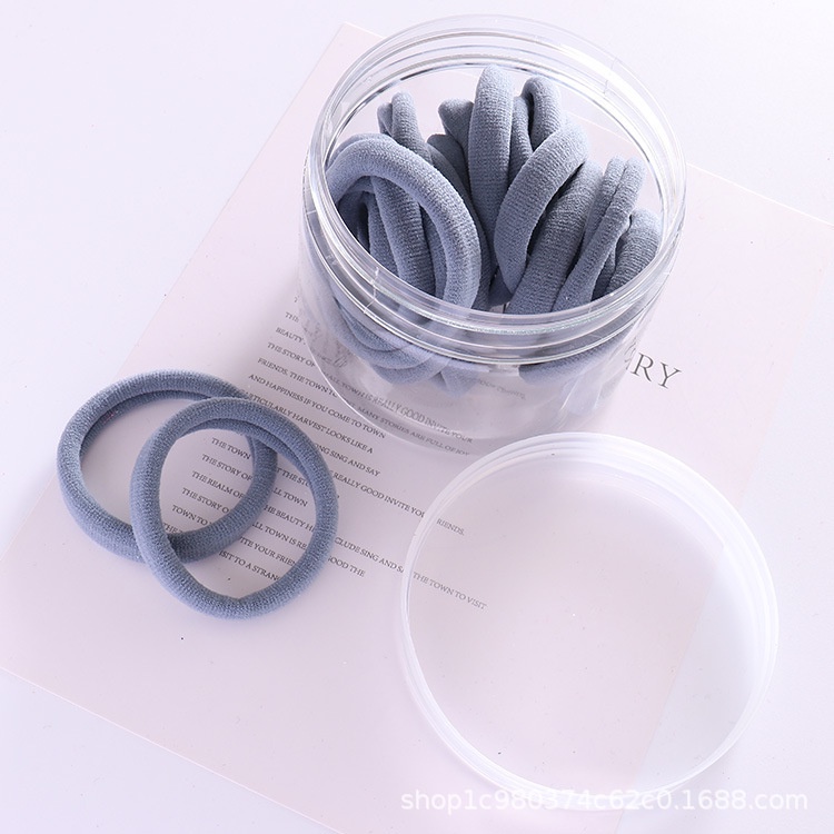 Set 25 dây buộc tóc cao su mềm mại đơn giản xinh xắn cho phái nữ