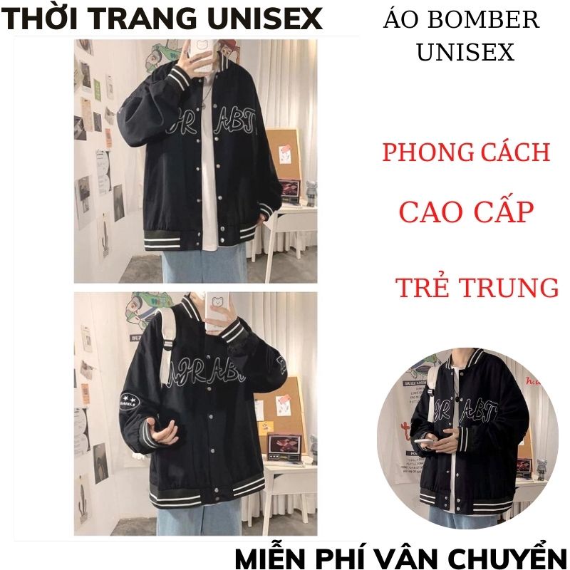 Áo Bomber Dáng Unisex In Chữ ABT ,ABB05Áo ,phong cách hàn quốc