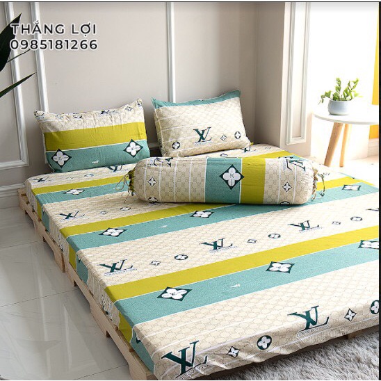 Drap Cotton 100% Thắng Lợi chính hãng Mẫu C197 IN LOGO THẮNG LỢI vệ sinh dễ dàng.