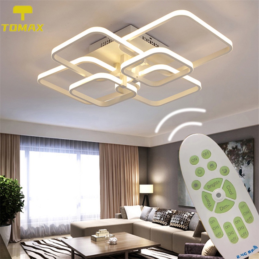 【Giao hàng nhanh】6đầu Đèn LED âm trần cho Đèn chùm trang trí phòng khách Bảo hành 12 tháng-80W (Có thể thay đổi 3 màu)