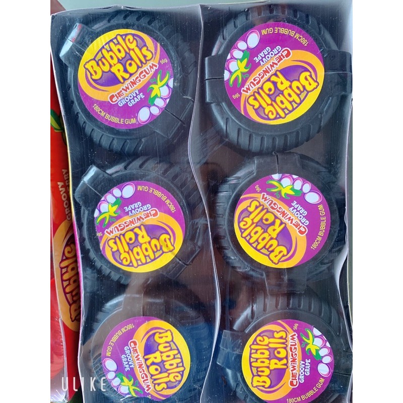 Kẹo Gum cuộn Hubba Bubble Rolls Thái Lan 56g