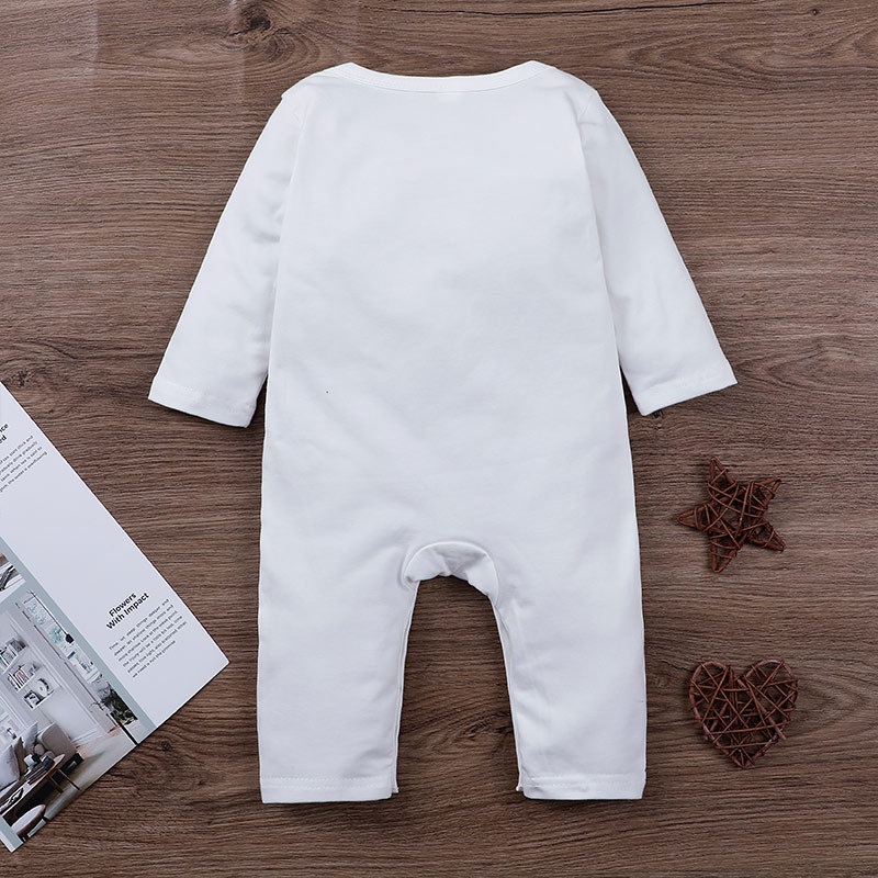 Body Tay Dài Cho Bé Trai Bé Gái Sơ Sinh 0-24 Tháng,Bodysuit Liền Thân Trần Bông Quần Áo Cho Bé