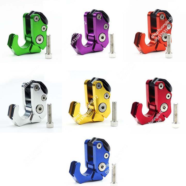 Móc Treo Đồ Xe Máy Biker Nhôm CNC gập mở giá 1 cái