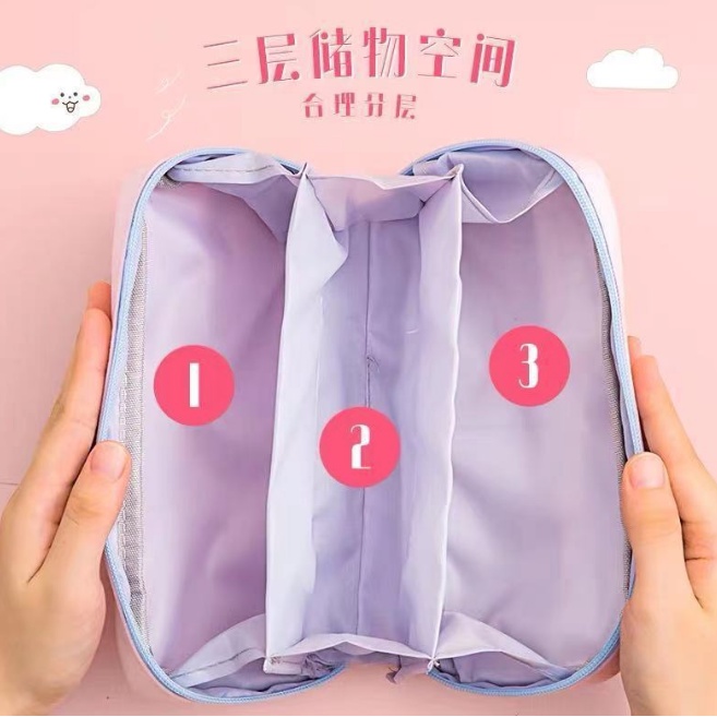 Túi Đựng Bút 8 Ngăn Sức Chứa Lớn Phong Cách Nhật Bản Dễ Thương Tiện Dụng Cho Học Sinh