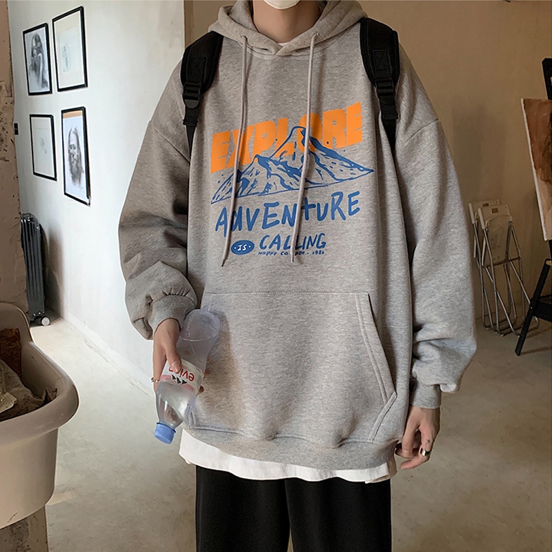 Áo hoodie dài tay in hình dê thiết kế mới thời trang mùa xuân thu dành cho nam