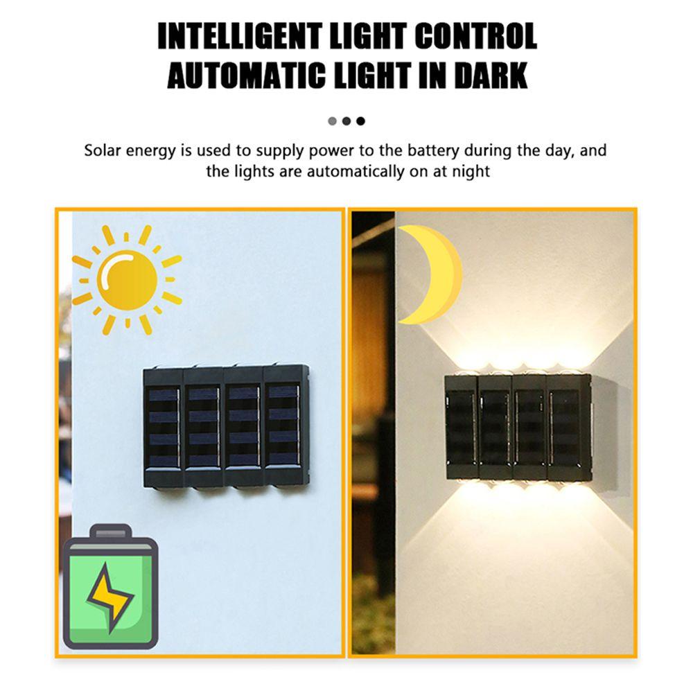 CONOPERY Bộ 4 Đèn LED Năng Lượng Mặt Trời Trang Trí Sân Vườn