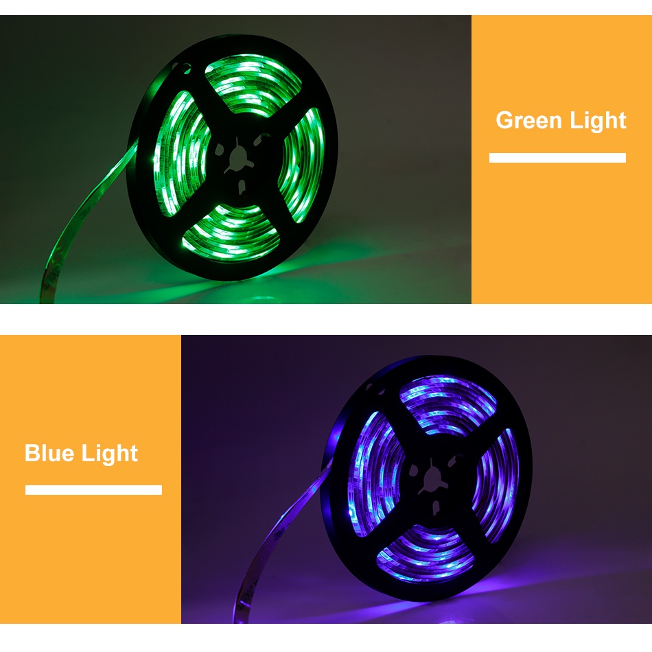 Dây Đèn Led 0.5 / 1 / 2 / 3 / 4m / 2835rgb Kèm Điều Khiển Từ Xa