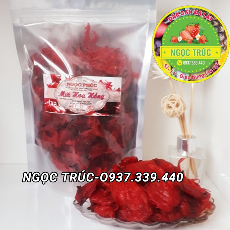MỨT HOA HỒNG(HOA ATISO ĐỎ) 500G - ĐẶC SẢN ĐÀ LAT