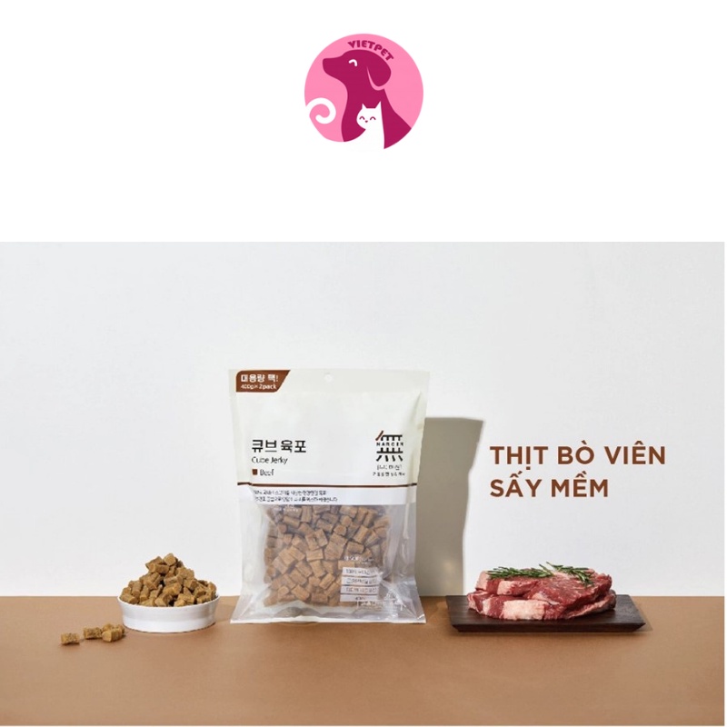 [SALE LỚN] Thức ăn cho chó - SNACK SẤY BOWWOW - THỊT VIÊN MỀM MARGIN - Full vị thơm ngon hấp dẫn