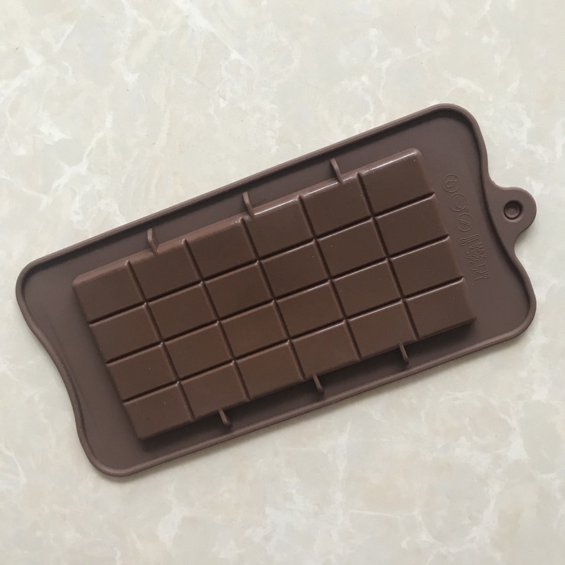 Khuôn Silicone 24 Ngăn Tạo Hình Thanh Chocolate Trang Trí Bánh