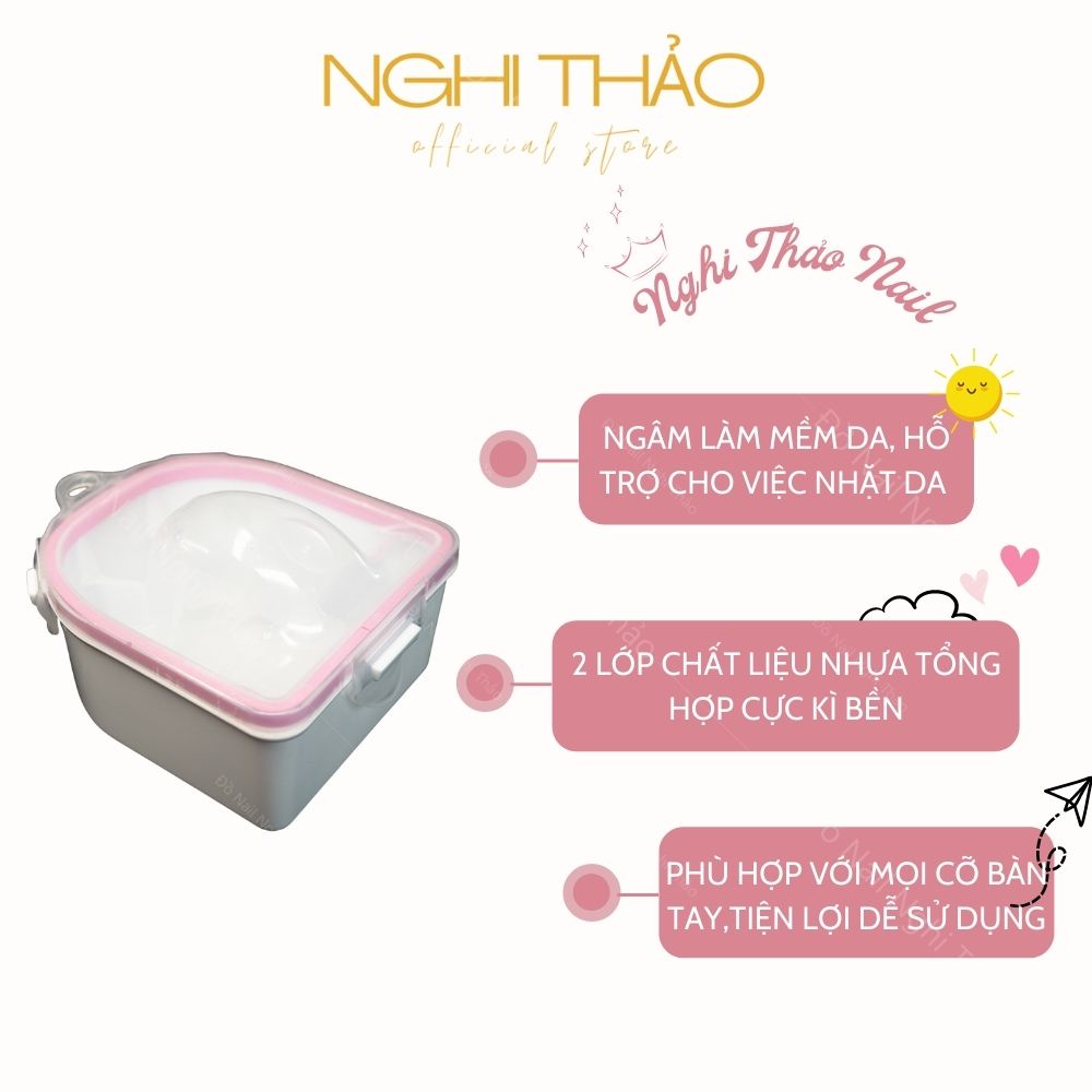 Bát ngâm móng tay làm nail NGHI THẢO