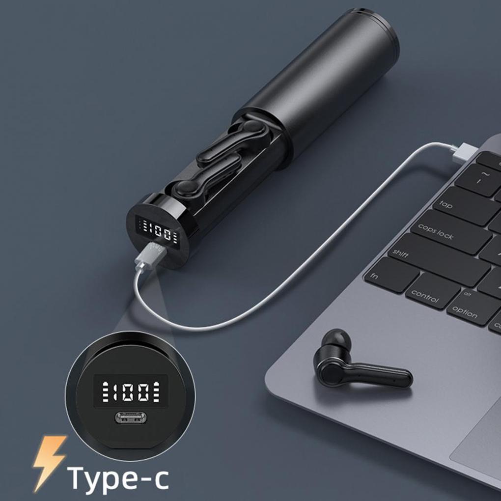 1 Cặp Tai nghe không dây V5 2 Có Đèn LED Chất Lượng Cao