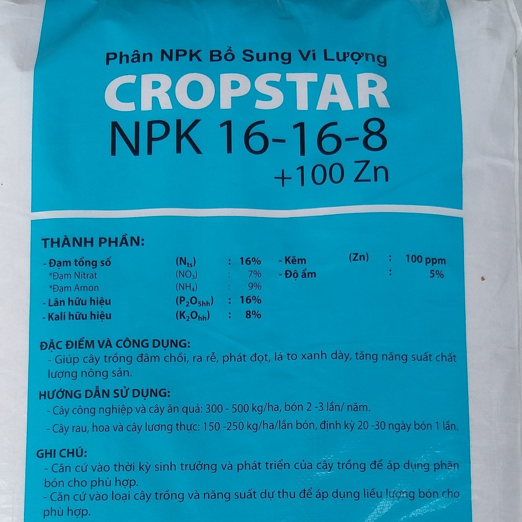 (1kg) Phân Bón NPK 16-16-8 Nhập Khẩu RUMANIA, Đỉnh Cao Công Nghệ Châu Âu