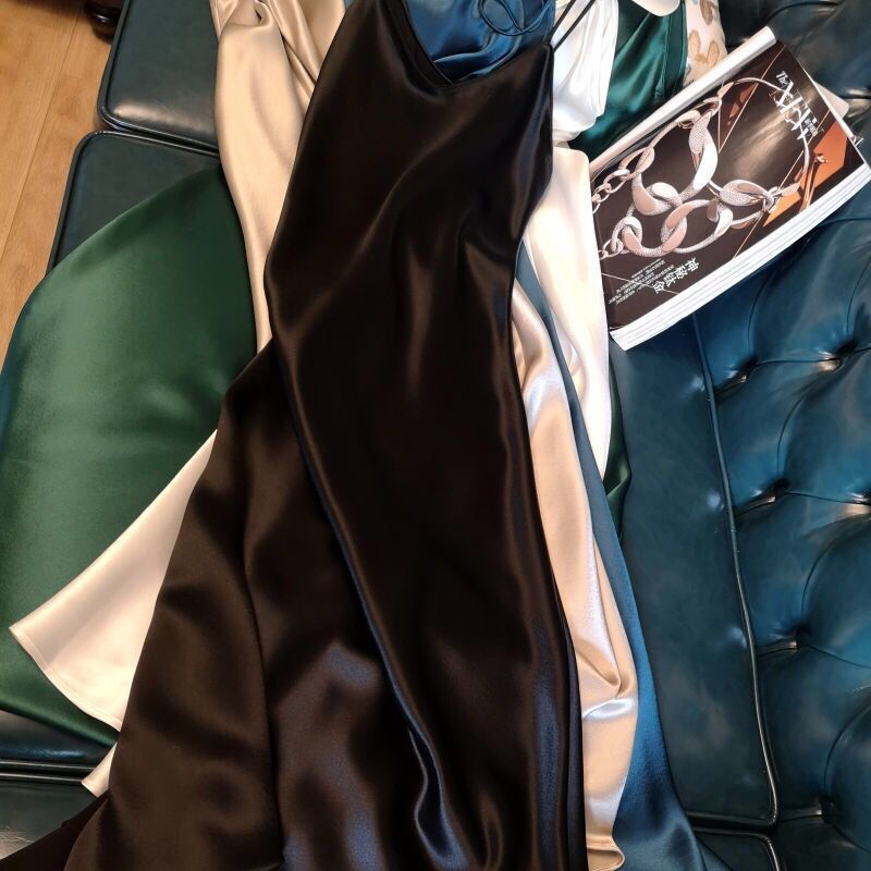 TRI Đầm Dài Hai Dây Màu Trơn Thời Trang Nữ Tính | BigBuy360 - bigbuy360.vn