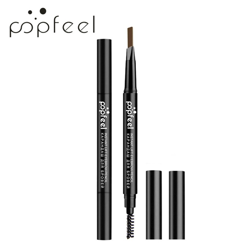 Chì kẻ mày dạng vặn POPFEEL có đầu cọ chải tiện lợi và thời trang