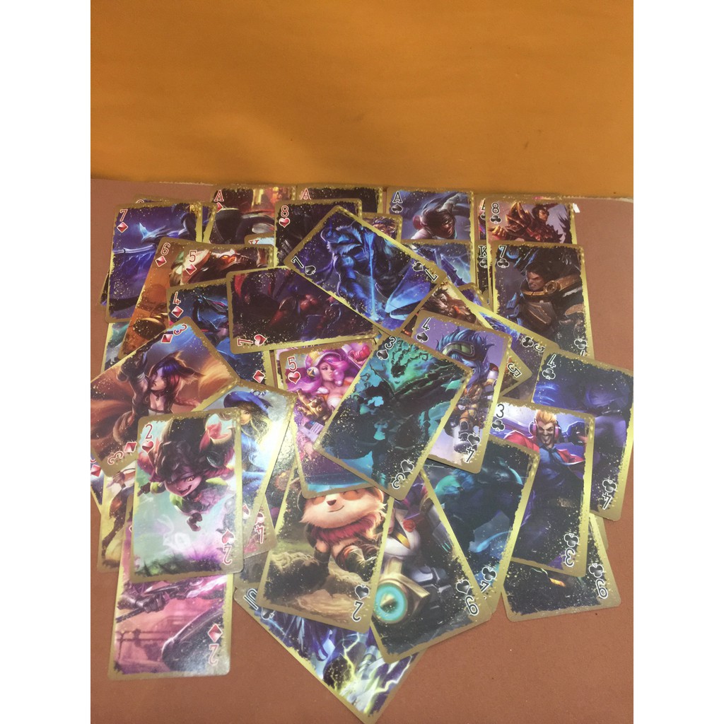 Thẻ bài liên minh huyền thoại LOL league of legends.Thẻ bài ma sói yugi tarot one piece luffy zoro sakura mèo nổ ma sói