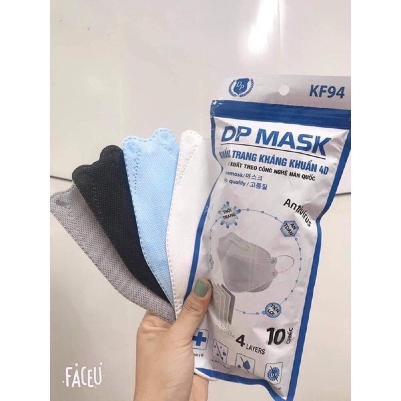 Thùng khẩu trang KF94 kháng khuẩn 4 lớp