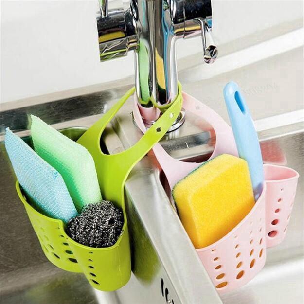 Rổ đựng dụng cụ rửa chén gắn vòi nước